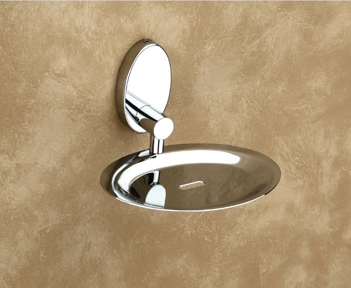 Royal Soap Dish Stainless Steel Bathroom Commercial Hotel Spa Countertop Wall Mount Heavy-Duty Anti-Rust Waterproof Easy Clean Professional Grade Durable Single Compartment Rustproof Hygienic Regal Design Space Saving Luxury Finish Elegant Sophisticated M